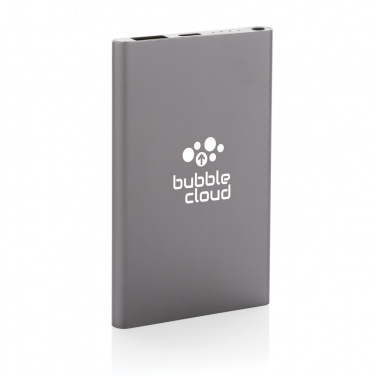 Logotrade promotional gift picture of: RCS recycled plastic/aluminum 4000 mah powerbank with type C