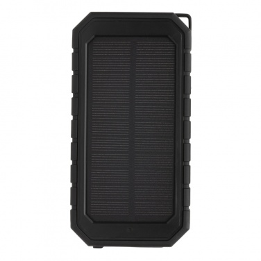 Logo trade corporate gifts picture of: RCS recycled plastic Solar powerbank with 10W Wireless