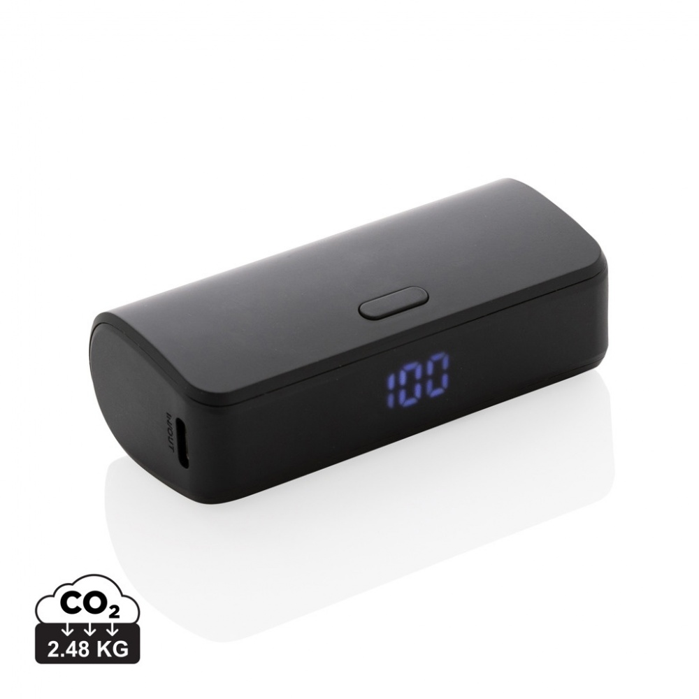 Logotrade advertising products photo of: FlashCharge RCS rplastic 5000 mah fast charge powerbank