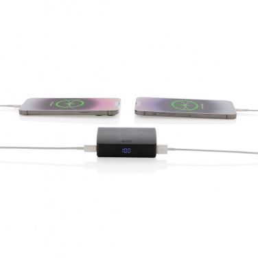 Logo trade business gifts image of: FlashCharge RCS rplastic 10000 mah fast charge powerbank