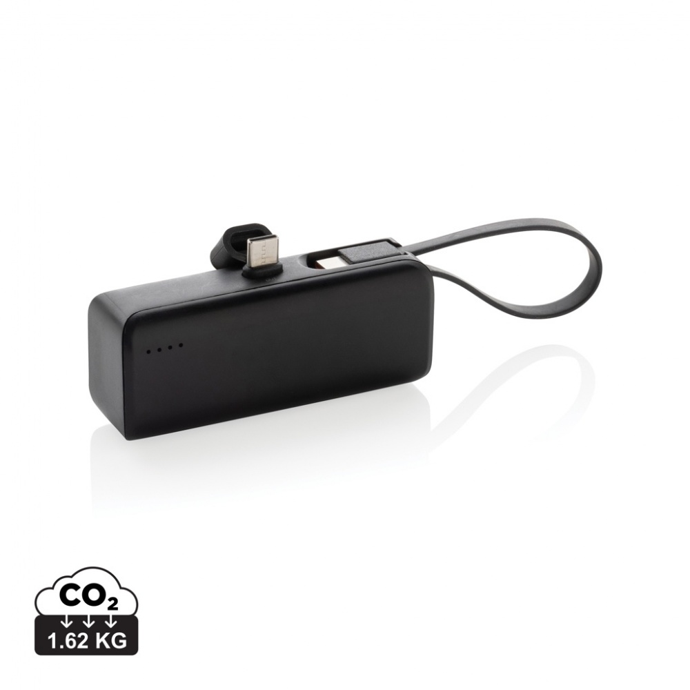 Logo trade promotional item photo of: Powerlink RCS rplastic 3000 mah powerbank USB C connector