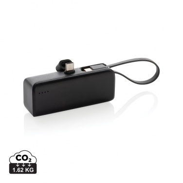 Logotrade promotional product picture of: Powerlink RCS rplastic 3000 mah powerbank USB C connector
