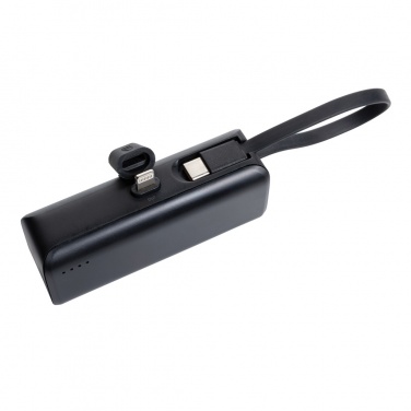 Logo trade promotional gift photo of: Powerlink RCS rplastic 3000 mAh powerbank iOS connector