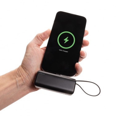 Logo trade promotional merchandise image of: Powerlink RCS rplastic 3000 mAh powerbank iOS connector
