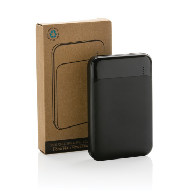 Logo trade corporate gifts image of: RCS recycled plastic 5.000 mAh powerbank