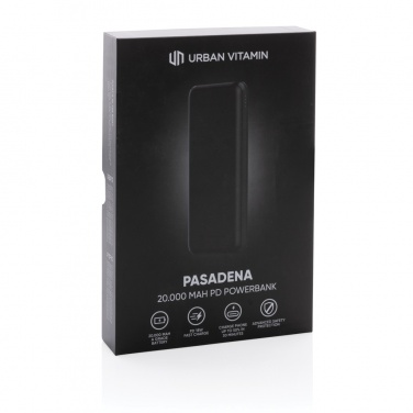 Logotrade promotional giveaways photo of: Urban Vitamin Pasadena 20.000 mAh 18W PD powerbank