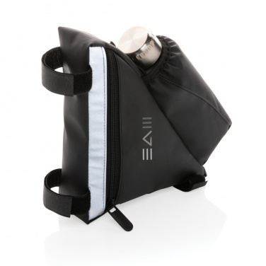 Logo trade advertising products picture of: PU high visibility bike frame bag with bottle holder