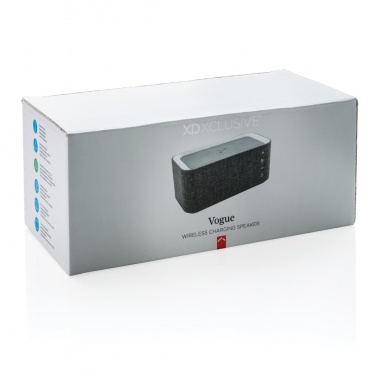Logotrade advertising product image of: Vogue wireless charging speaker