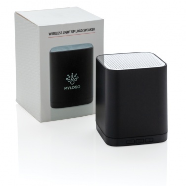 Logotrade promotional product image of: Light up logo wireless speaker