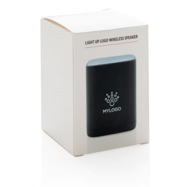 Logo trade promotional gifts picture of: Light up logo wireless speaker