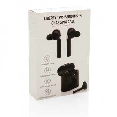 Logotrade corporate gift picture of: Liberty wireless earbuds in charging case