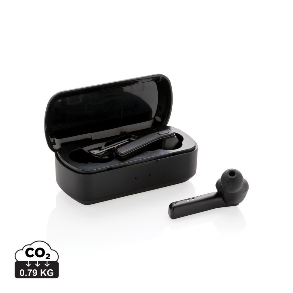 Logo trade corporate gift photo of: Free Flow TWS earbuds in charging case