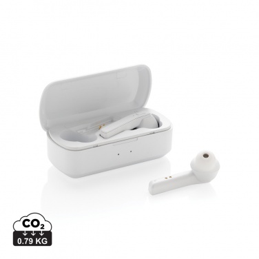Logo trade corporate gifts picture of: Free Flow TWS earbuds in charging case