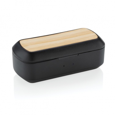 Logotrade promotional giveaways photo of: Bamboo Free Flow TWS earbuds in case