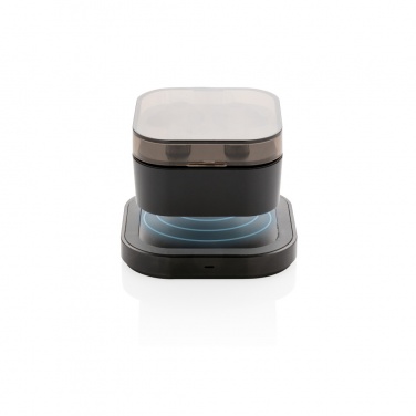 Logo trade advertising product photo of: TWS earbuds in wireless charging case
