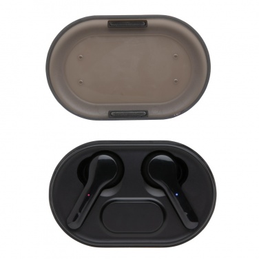 Logotrade promotional merchandise photo of: Light up logo TWS earbuds in charging case
