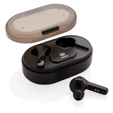 Logotrade promotional giveaway picture of: Light up logo TWS earbuds in charging case