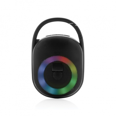 Logo trade promotional merchandise picture of: RCS recycled plastic Lightboom 5W Clip speaker