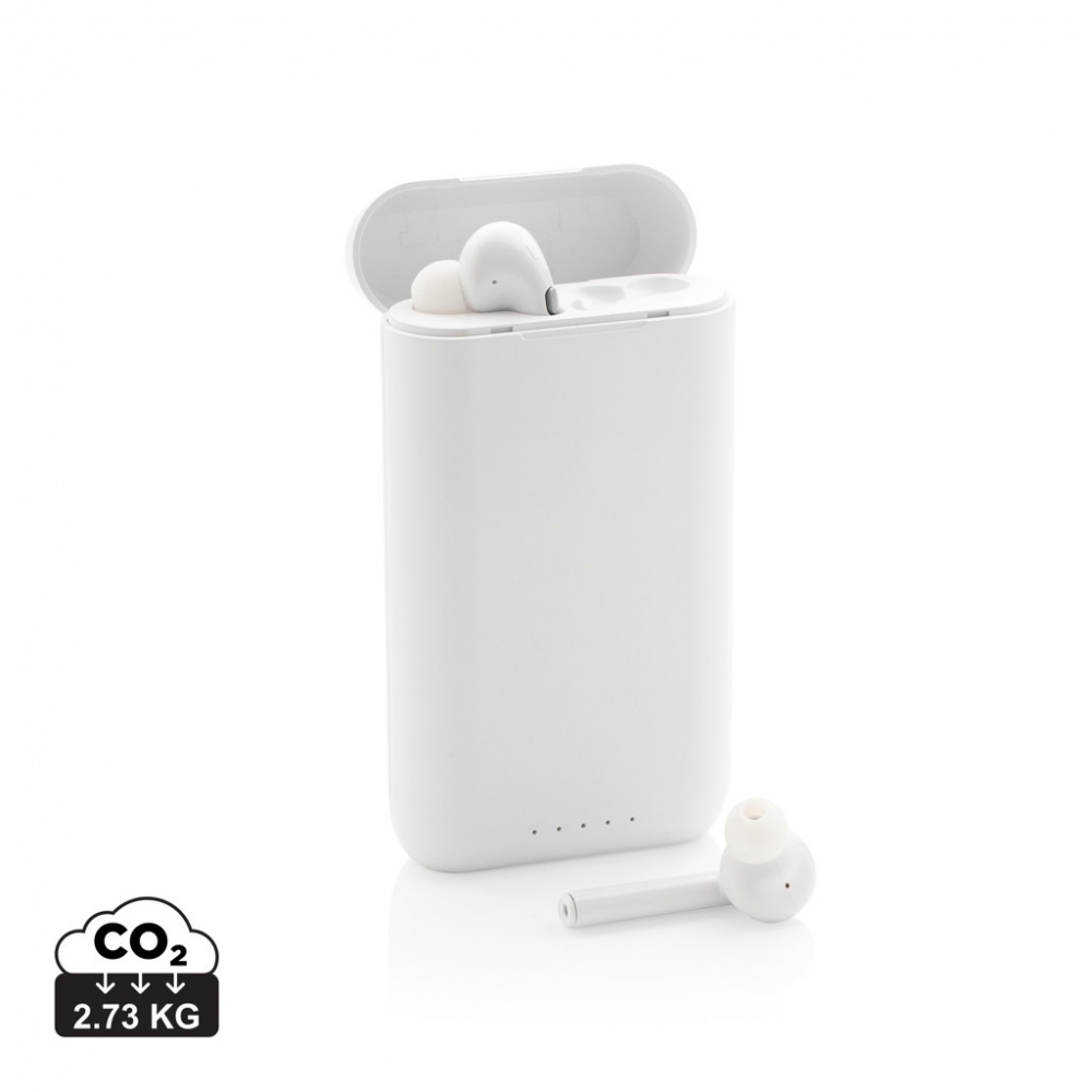 Logotrade promotional giveaways photo of: Liberty TWS earbuds with 5.000 mAh powerbank