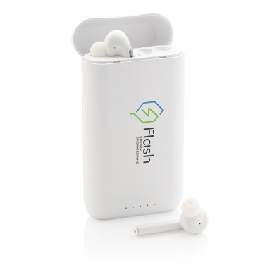 Logotrade advertising product picture of: Liberty TWS earbuds with 5.000 mAh powerbank