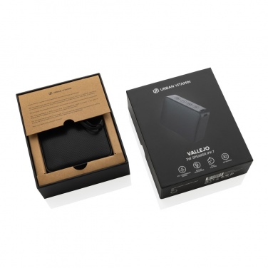 Logo trade promotional gifts image of: Urban Vitamin Vallejo RCS rplastic 3W speaker IPX 7