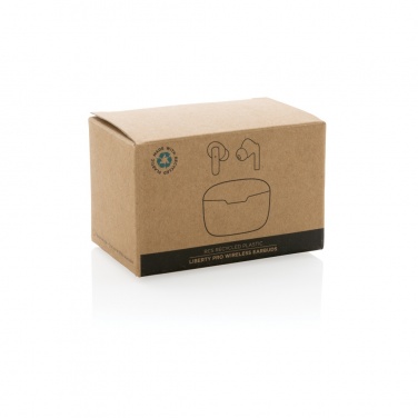 Logotrade business gift image of: RCS recycled plastic Liberty Pro wireless earbuds