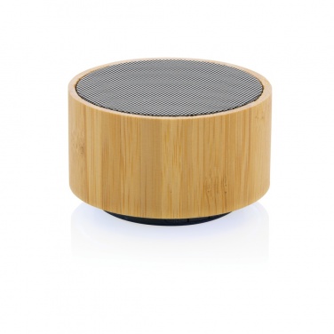 Logo trade advertising products picture of: RCS recycled plastic and bamboo 3W wireless speaker