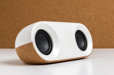 Logotrade promotional product picture of: Oregon RCS recycled plastic and cork 10W speaker