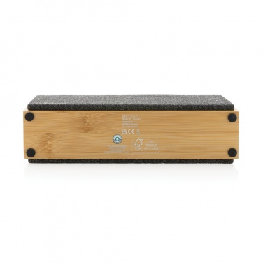 Logo trade corporate gift photo of: Wynn 10W bamboo wireless speaker