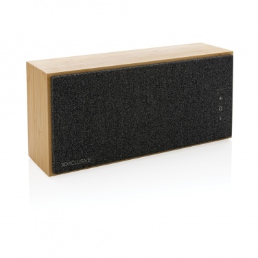 Logo trade business gifts image of: Wynn 20W bamboo wireless speaker