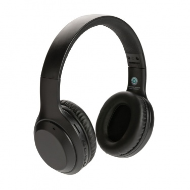 Logo trade promotional product photo of: RCS standard recycled plastic headphone
