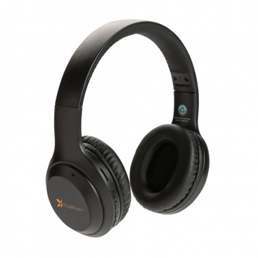 Logo trade promotional product photo of: RCS standard recycled plastic headphone