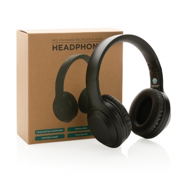 Logotrade promotional product image of: RCS standard recycled plastic headphone