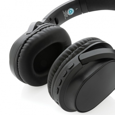 Logotrade promotional products photo of: RCS recycled plastic Elite Foldable wireless headphone