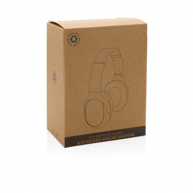 Logotrade promotional merchandise picture of: RCS recycled plastic Elite Foldable wireless headphone