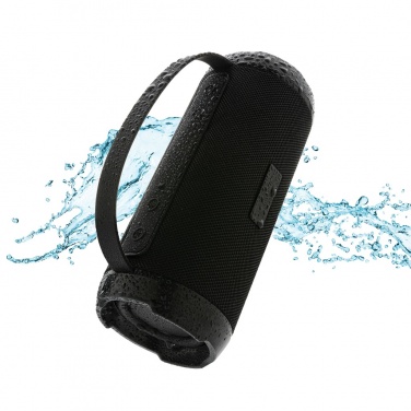 Logo trade promotional item photo of: RCS recycled plastic Soundboom waterproof 6W speaker