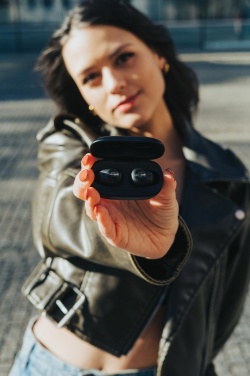 Logo trade promotional items picture of: Urban Vitamin Palm Springs RCS rplastic ENC earbuds