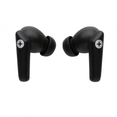 Logo trade business gifts image of: RCS recycled plastic Swiss Peak TWS earbuds 2.0