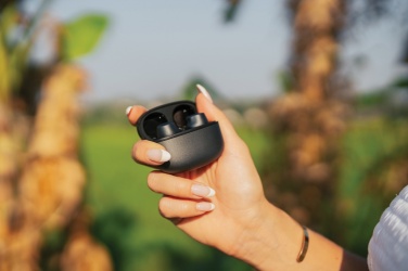 Logo trade advertising products picture of: Terra RCS recycled aluminium wireless earbuds