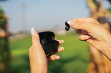 Logotrade corporate gift image of: Terra RCS recycled aluminium wireless earbuds