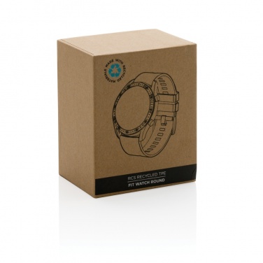 Logo trade promotional giveaway photo of: RCS recycled TPU Fit Watch round