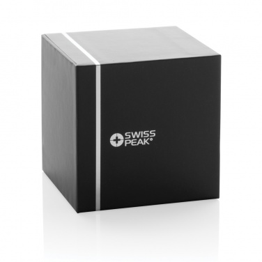 Logo trade promotional giveaways image of: Swiss Peak RCS recycled aluminum 3W bass speaker