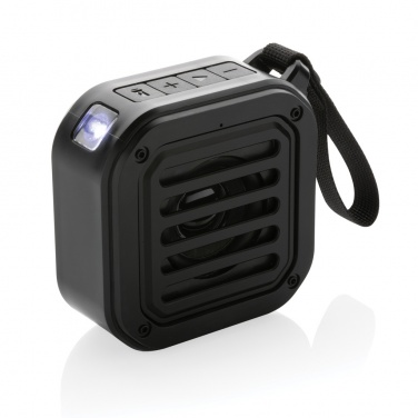 Logo trade promotional items picture of: 3W RCS recycled plastic wireless sunwave solar speaker
