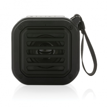 Logo trade business gifts image of: 3W RCS recycled plastic wireless sunwave solar speaker
