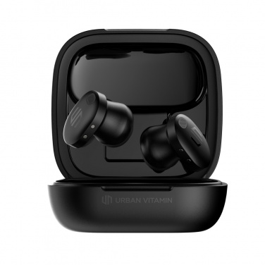 Logo trade promotional items image of: Lakewood RCS recycled and repairable wireless earbuds