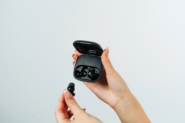Logo trade promotional gifts image of: Lakewood RCS recycled and repairable wireless earbuds