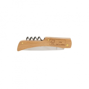 Logotrade promotional product picture of: Wooden knife with bottle opener