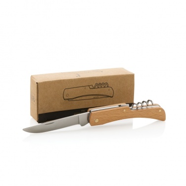Logotrade promotional product image of: Wooden knife with bottle opener