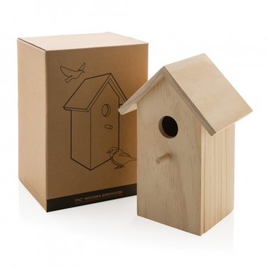 Logo trade promotional items picture of: Wooden birdhouse