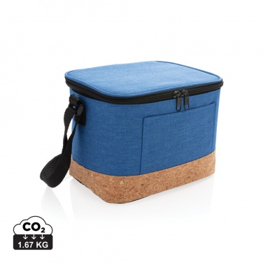 Logo trade corporate gift photo of: Two tone cooler bag with cork detail